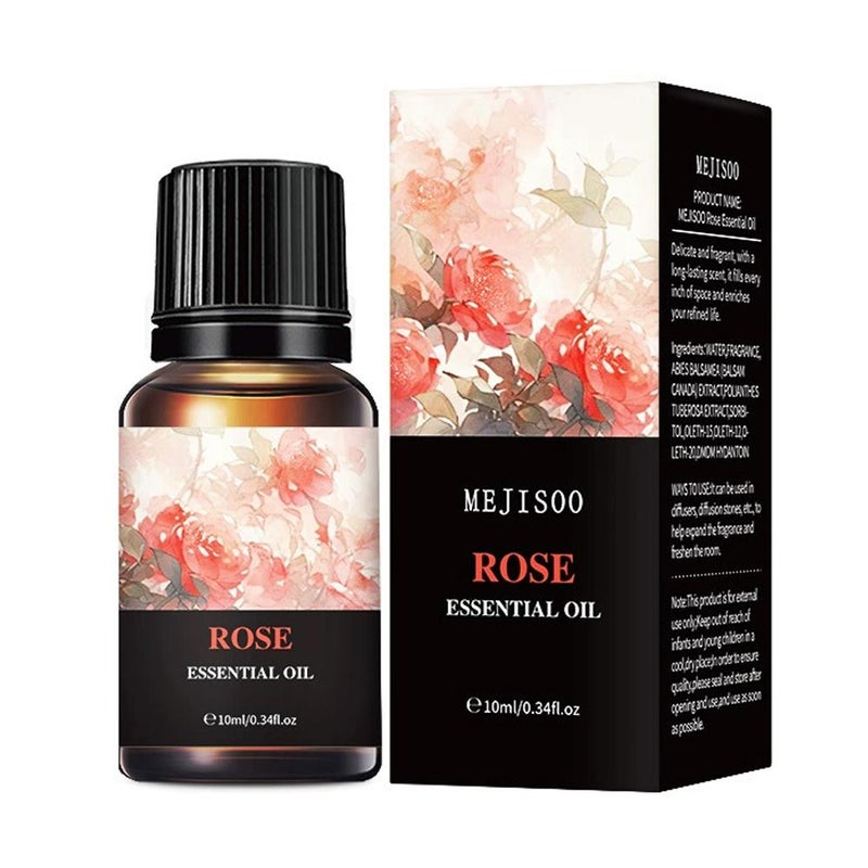 Water-soluble aromatherapy essential oils, 15 scents, for indoor deodorizing, long-lasting fragrance, and air freshening, 10ml.